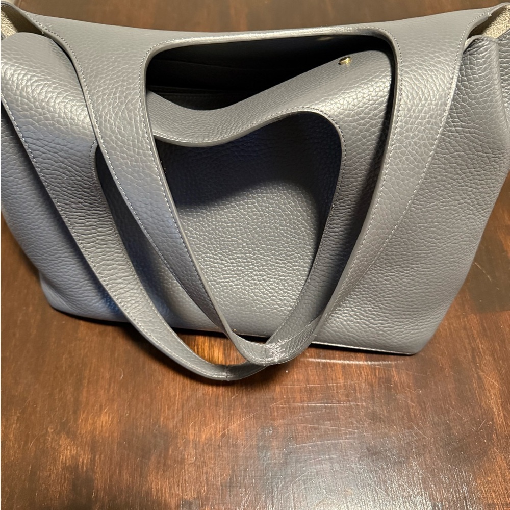 Cuyana Dark Gray Leather Tote - Picture 13 of 15